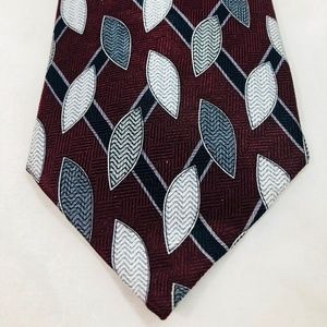 Contissima Silk Necktie Tie Burgundy Color 60"